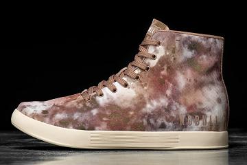 Women's Nobull High-Top Earth Tie-Dye Canvas Trainers Copper | SG E3014B